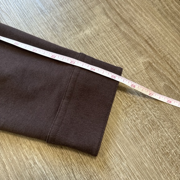 Lululemon Stretch French Terry Snap Button Brown Overshirt Chest Pocket Size L - Picture 14 of 15